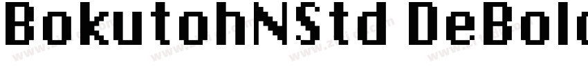 BokutohNStd DeBold字体转换